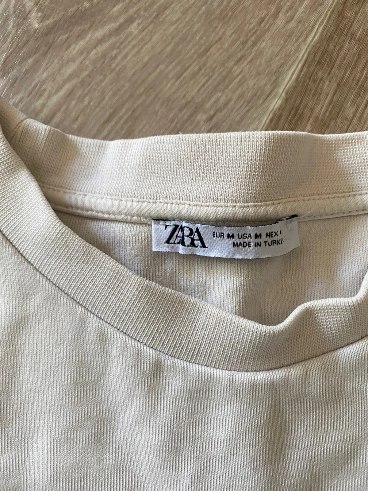 Moletom masculino Zara branco creme tamanho M – photo 5